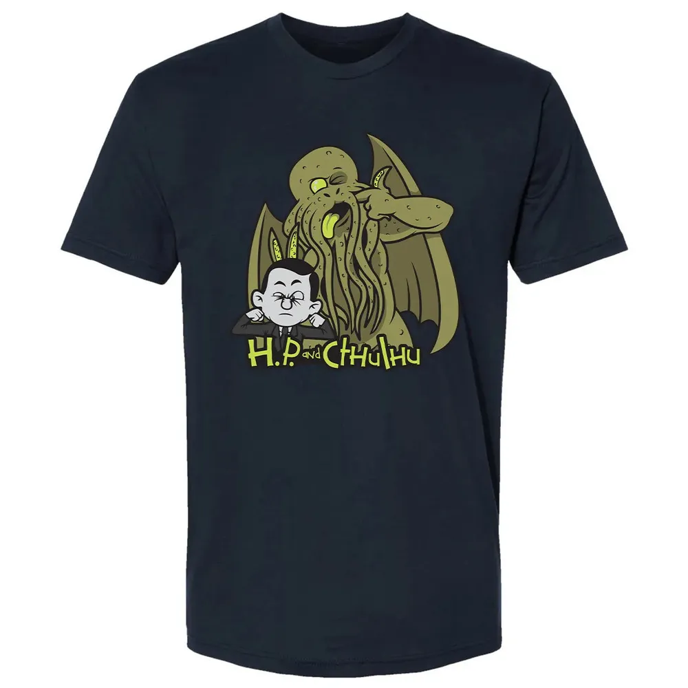 H.P and Cthulhu Premium Unisex T-shirt - 2
