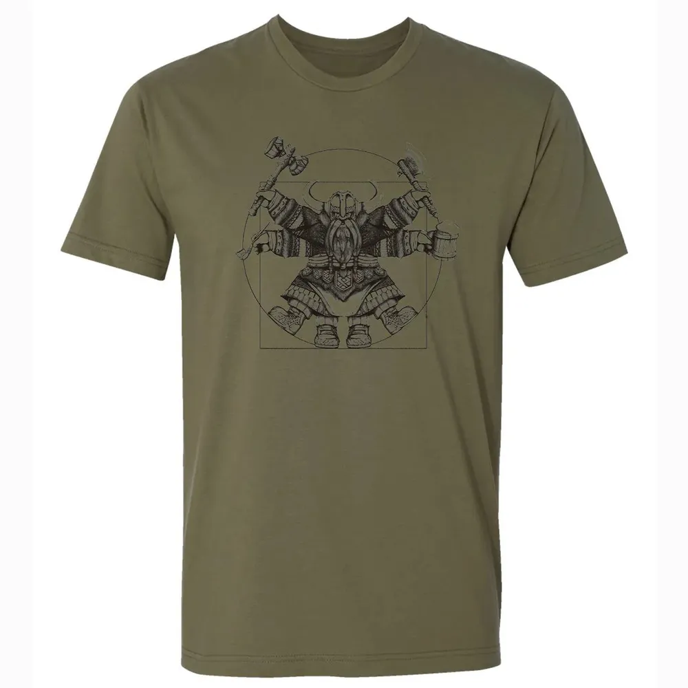 Vitruvian Dwarf Premium Unisex T-shirt - 5