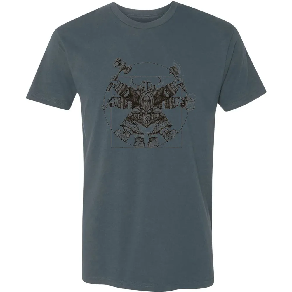 Vitruvian Dwarf Premium Unisex T-shirt - 14