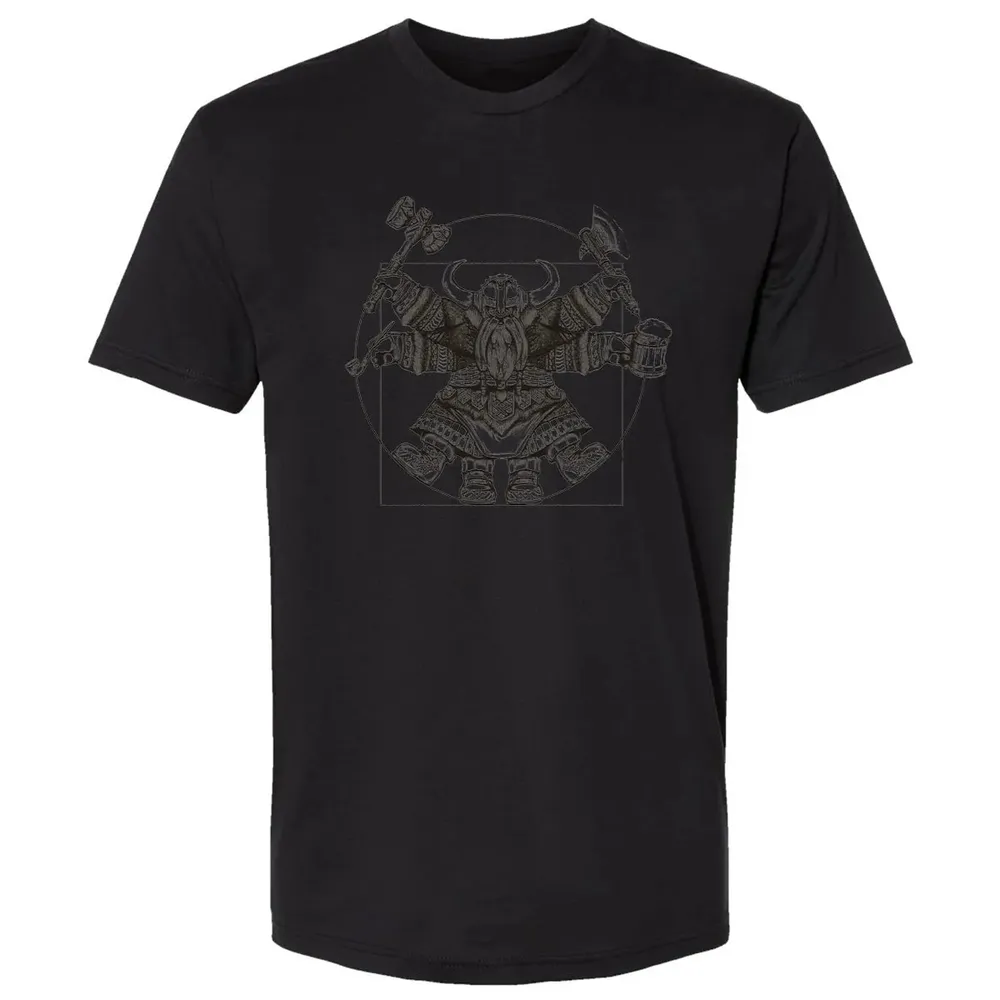 Vitruvian Dwarf Premium Unisex T-shirt - 15
