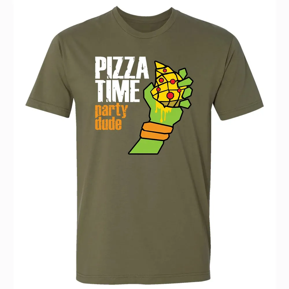 Pizza Time Party Dude Premium Unisex T-shirt - 5