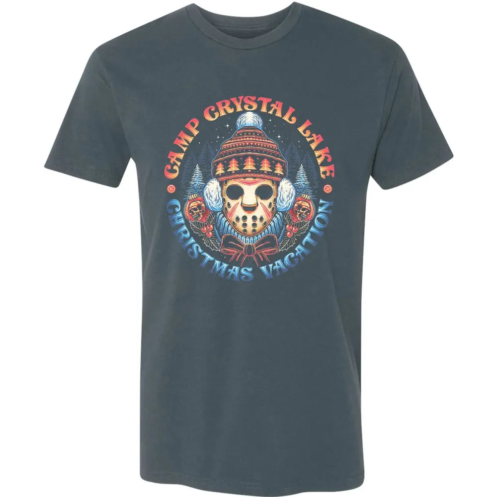 Camp Crystal Lake Christmas Vacation Premium Unisex T-shirt - 14