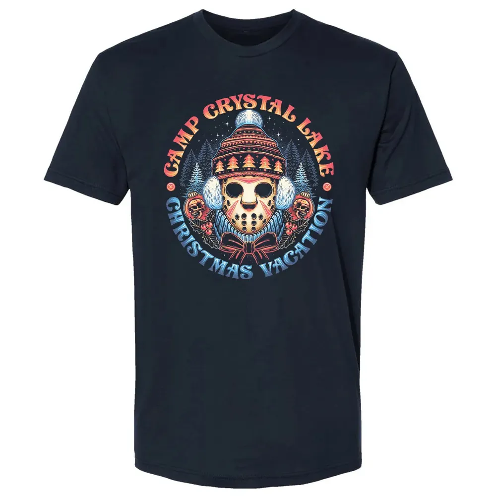 Camp Crystal Lake Christmas Vacation Premium Unisex T-shirt - 2