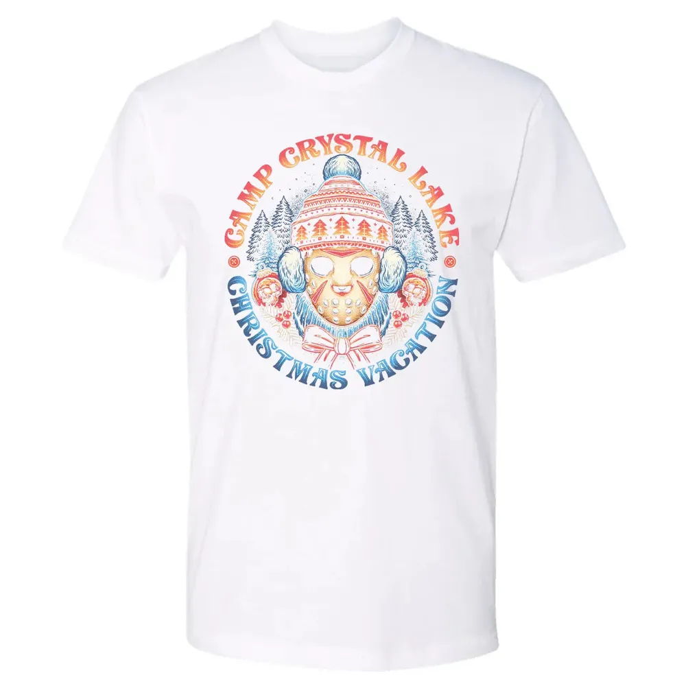 Camp Crystal Lake Christmas Vacation Premium Unisex T-shirt - 4
