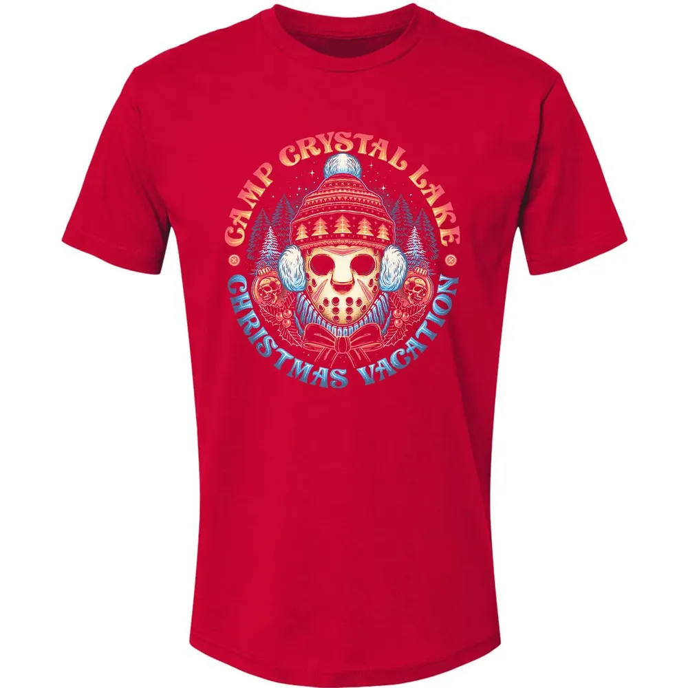 Camp Crystal Lake Christmas Vacation Premium Unisex T-shirt - 6