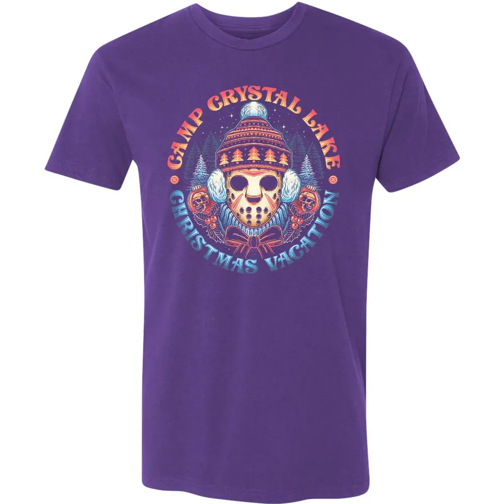 Camp Crystal Lake Christmas Vacation Premium Unisex T-shirt - 7