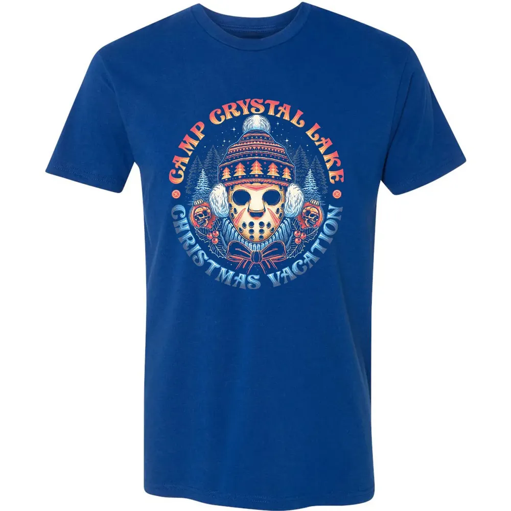 Camp Crystal Lake Christmas Vacation Premium Unisex T-shirt - 10