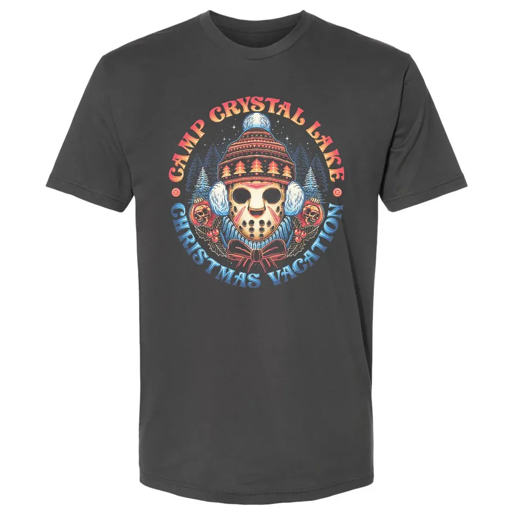 Camp Crystal Lake Christmas Vacation Premium Unisex T-shirt - 8