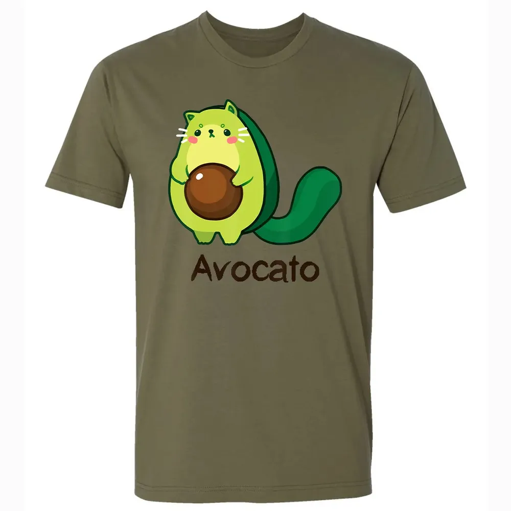 Avocato Avocado Cat Avogato Kitten Kitty Whiskers Cute Funny Premium Unisex T-shirt - 5