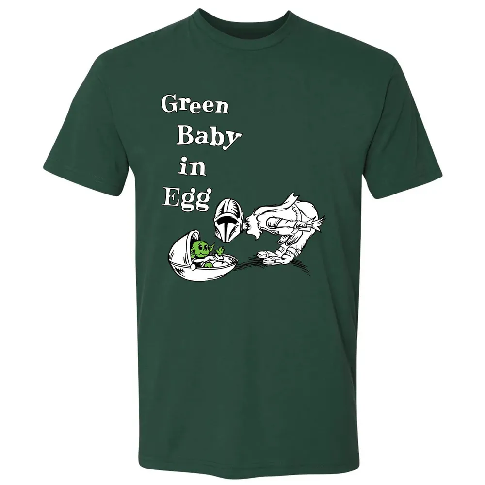 Green Baby in Egg Premium Unisex T-shirt - 12