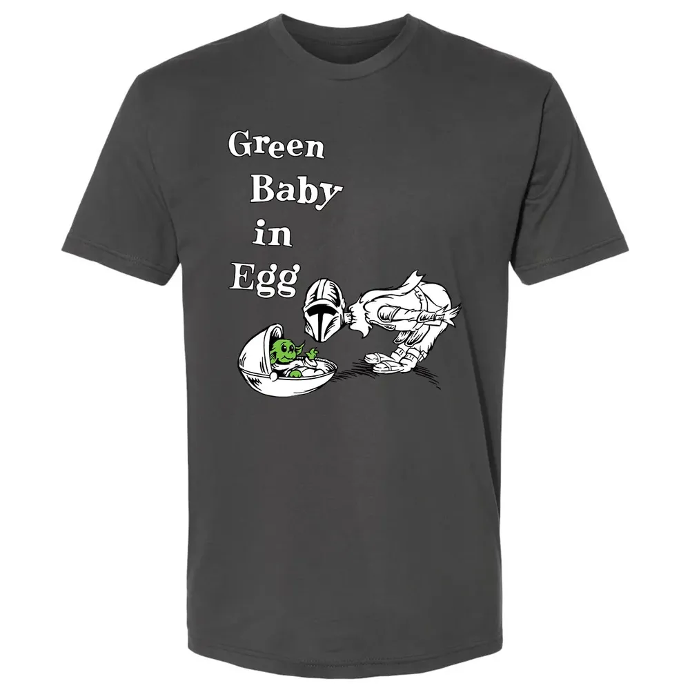 Green Baby in Egg Premium Unisex T-shirt - 8