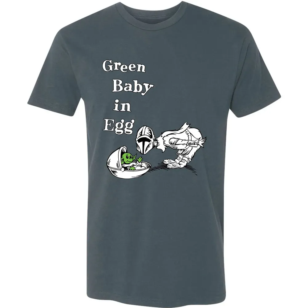 Green Baby in Egg Premium Unisex T-shirt - 14