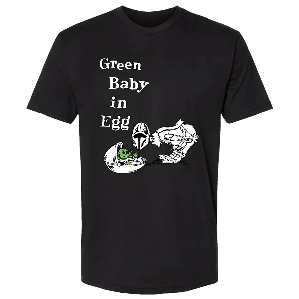Green Baby in Egg Premium Unisex T-shirt - 15