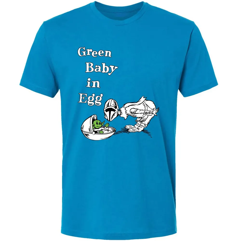 Green Baby in Egg Premium Unisex T-shirt - 4
