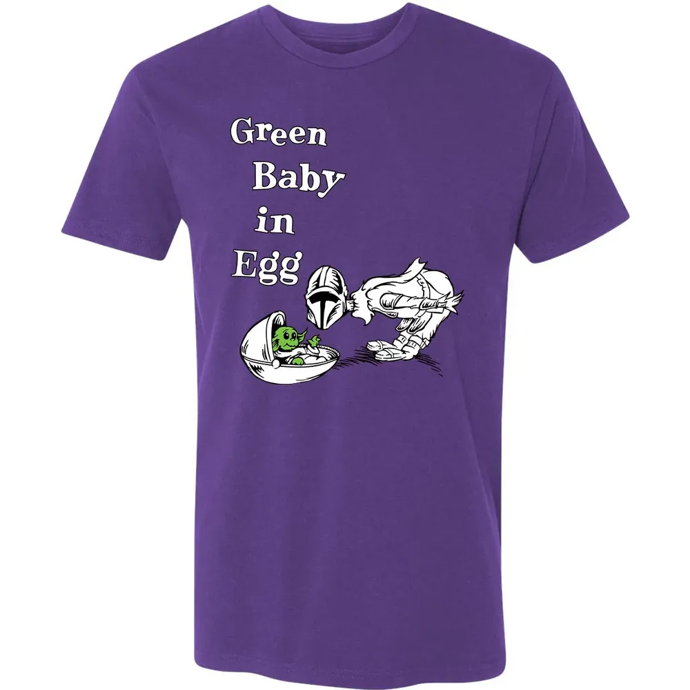 Green Baby in Egg Premium Unisex T-shirt - 7