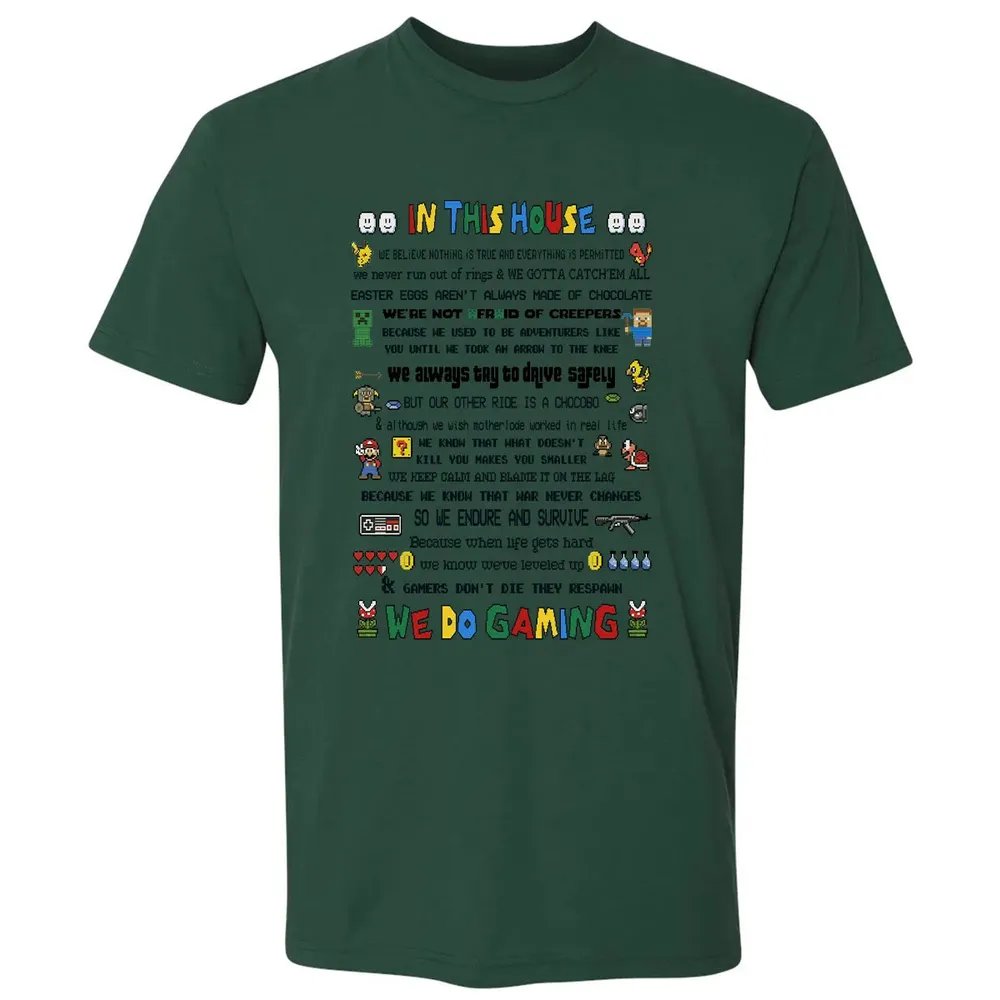 In This House We Do Gaming Premium Unisex T-shirt - 12