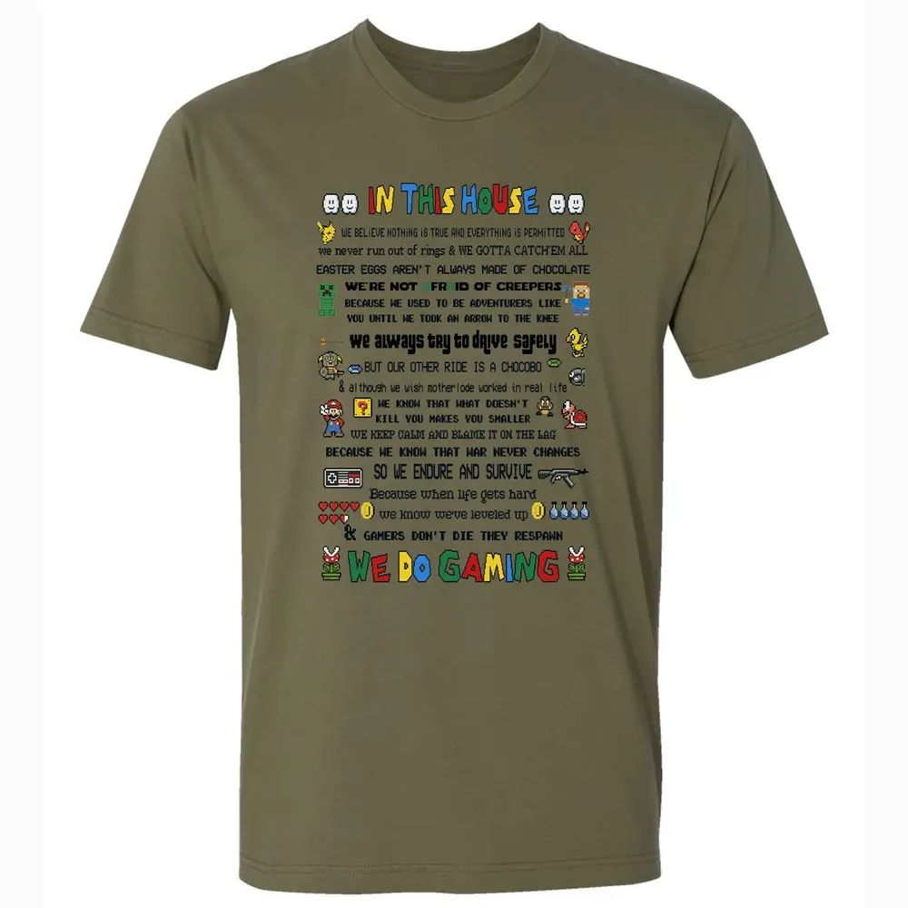 In This House We Do Gaming Premium Unisex T-shirt - 5
