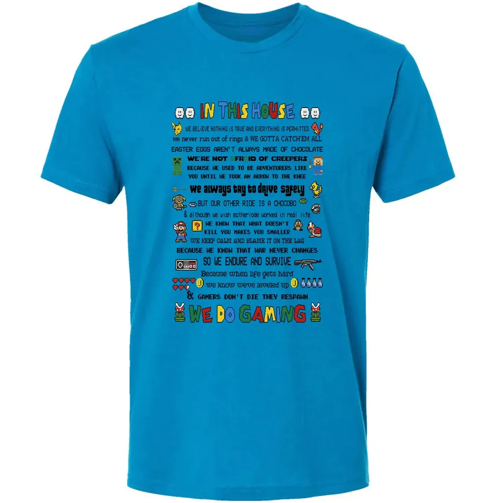 In This House We Do Gaming Premium Unisex T-shirt - 4