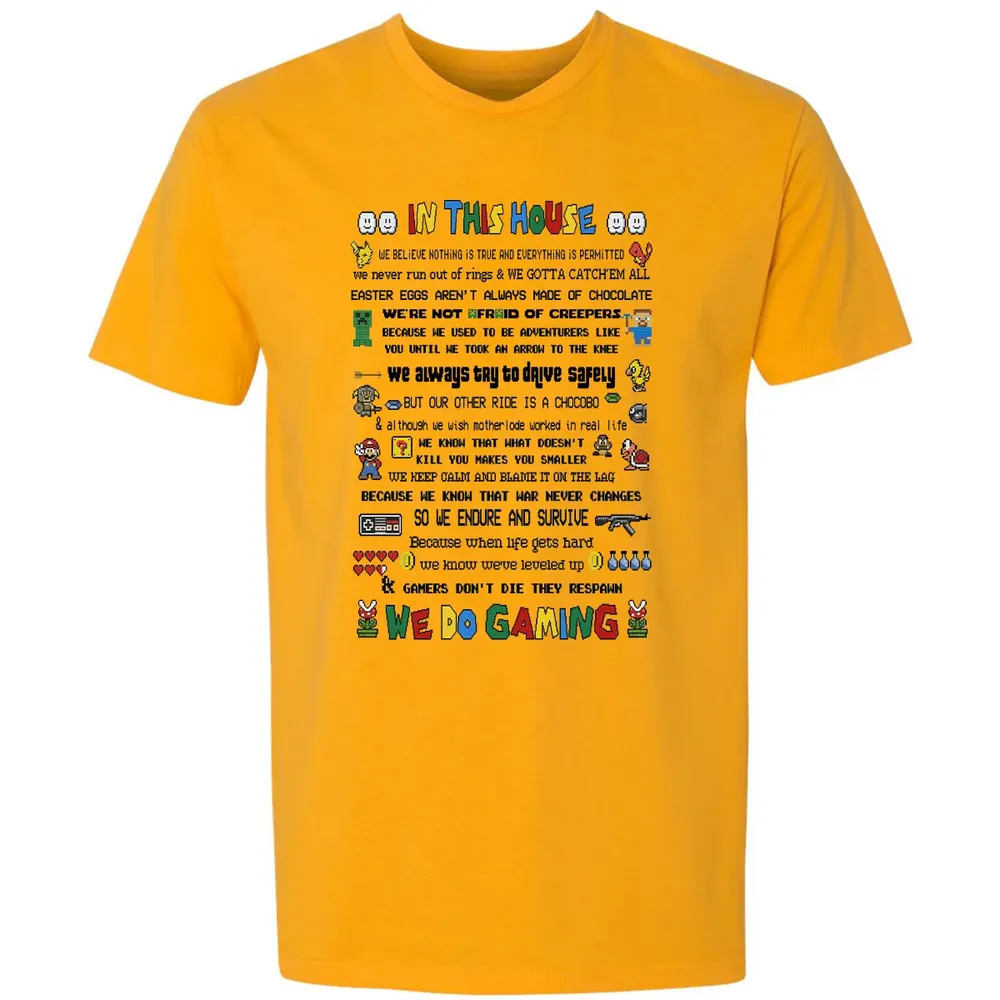 In This House We Do Gaming Premium Unisex T-shirt - 11