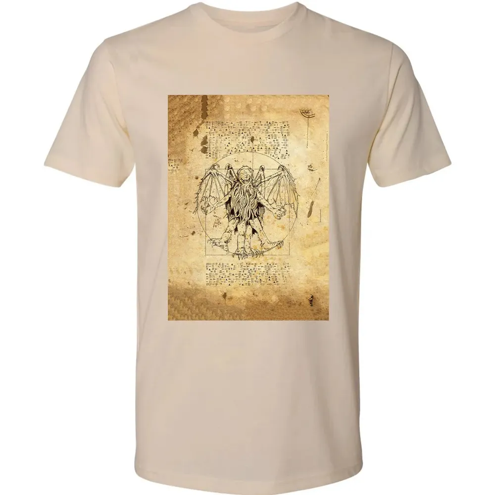 Cthulhu Vitruvian Premium Unisex T-shirt - 2