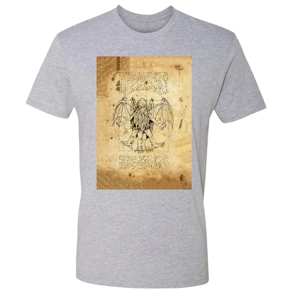 Cthulhu Vitruvian Premium Unisex T-shirt - 9