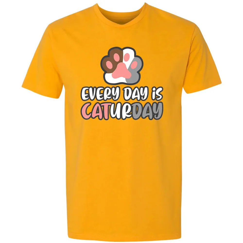 Ca Everyday Is Caturday Cat Premium Unisex T-shirt - 11
