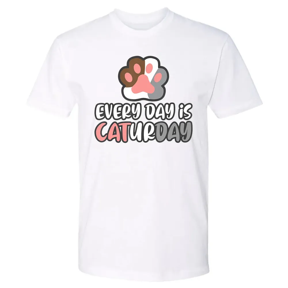 Ca Everyday Is Caturday Cat Premium Unisex T-shirt - 4