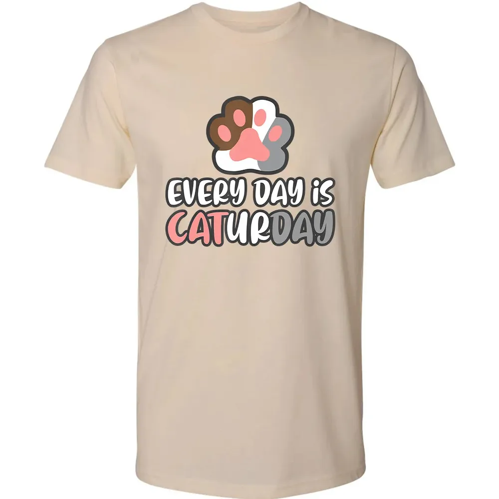 Ca Everyday Is Caturday Cat Premium Unisex T-shirt - 13