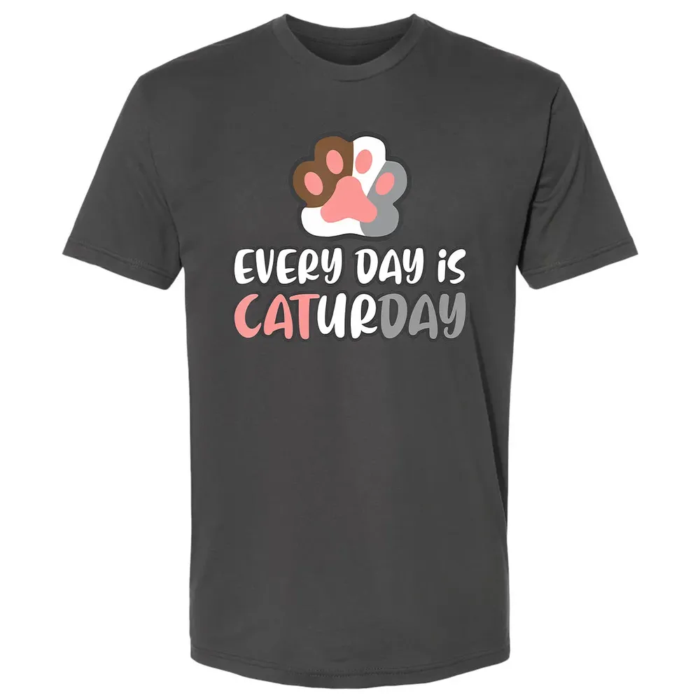 Ca Everyday Is Caturday Cat Premium Unisex T-shirt - 8