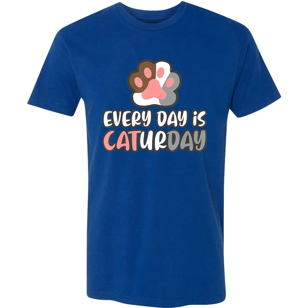 Ca Everyday Is Caturday Cat Premium Unisex T-shirt - 10