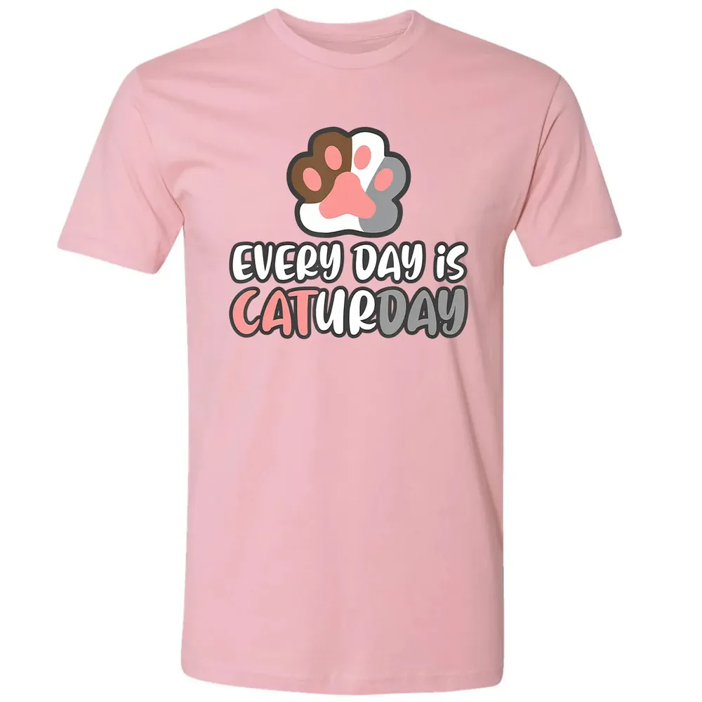 Ca Everyday Is Caturday Cat Premium Unisex T-shirt - 3