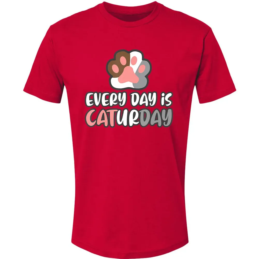 Ca Everyday Is Caturday Cat Premium Unisex T-shirt - 6