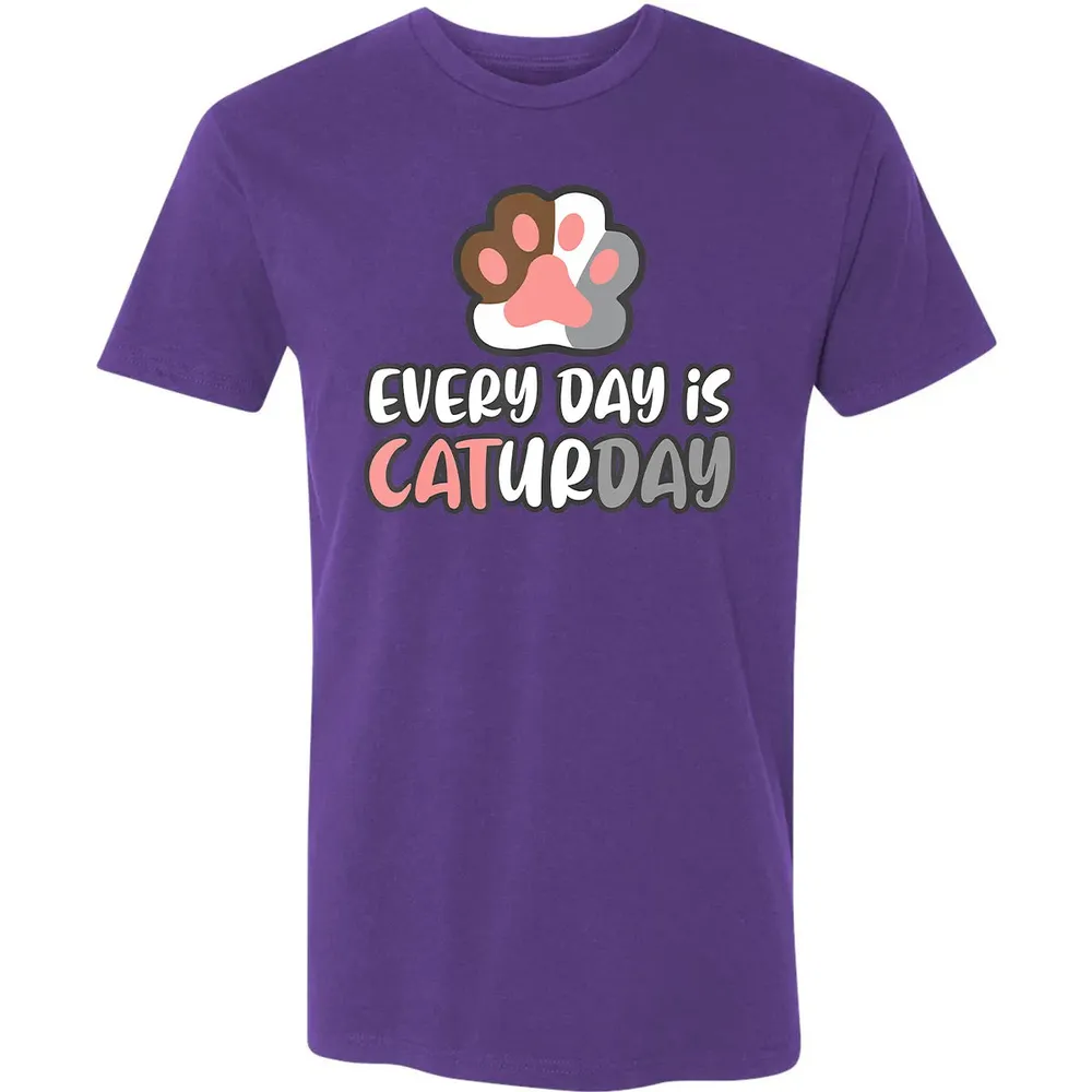 Ca Everyday Is Caturday Cat Premium Unisex T-shirt - 7