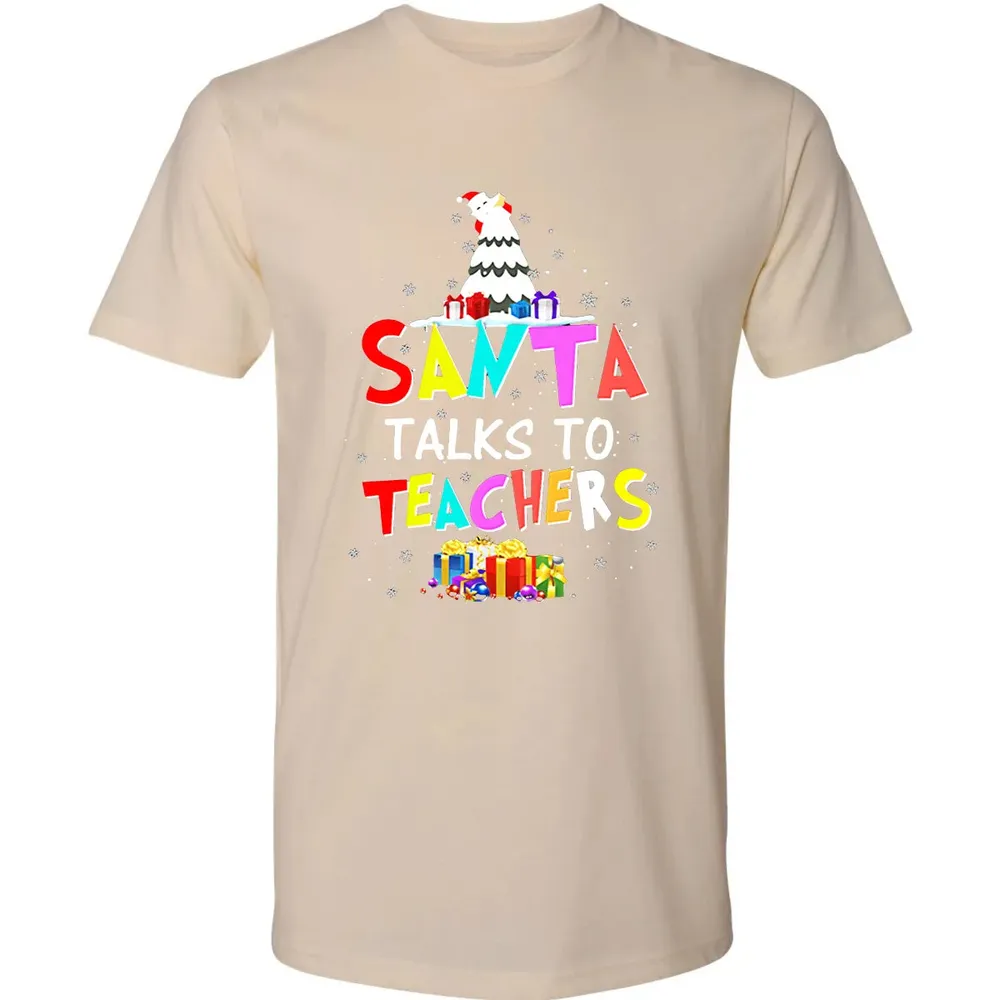 Santa talks to teachers Premium Unisex T-shirt - 13