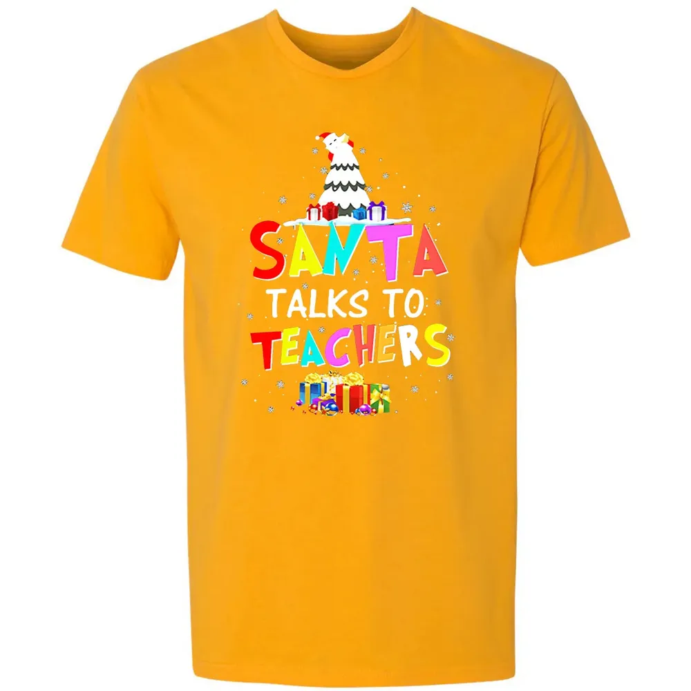 Santa talks to teachers Premium Unisex T-shirt - 11
