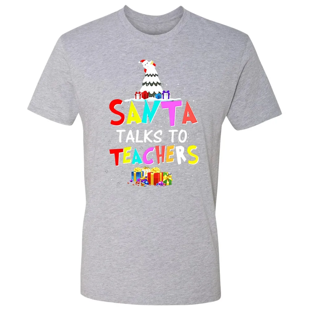 Santa talks to teachers Premium Unisex T-shirt - 9