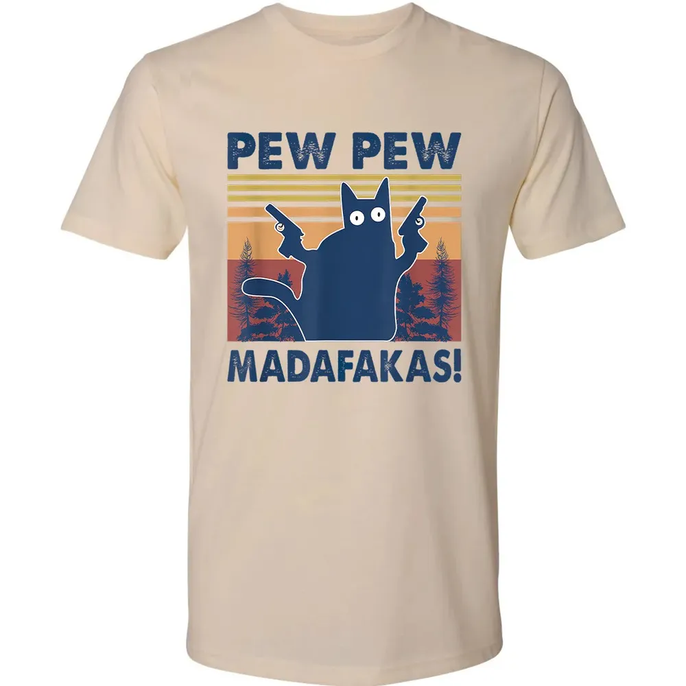 Cat Pew Pew Madafakas Premium Unisex T-shirt - 2