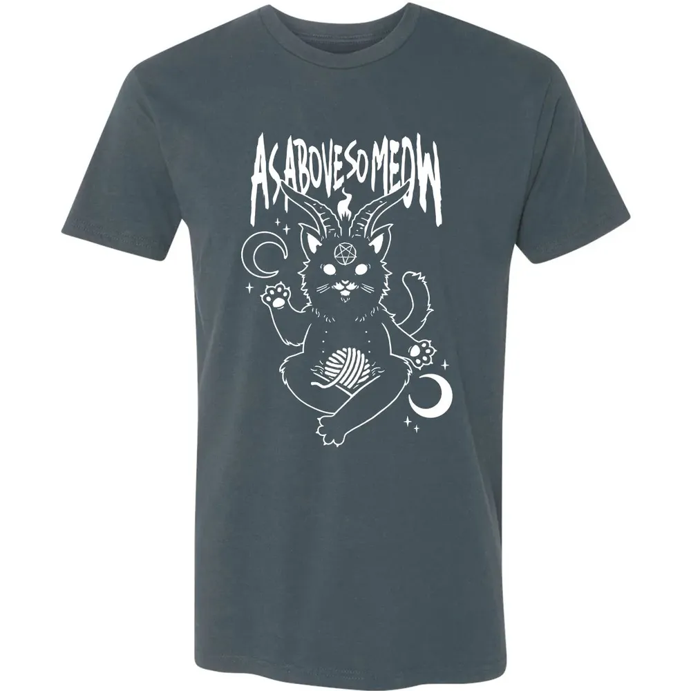 As Above So Meow Premium Unisex T-shirt - 14