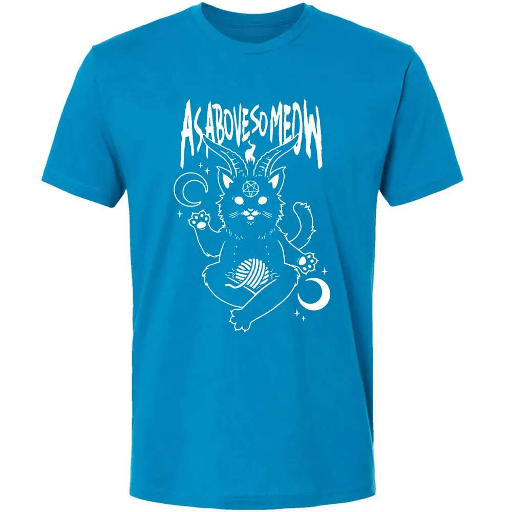 As Above So Meow Premium Unisex T-shirt - 15