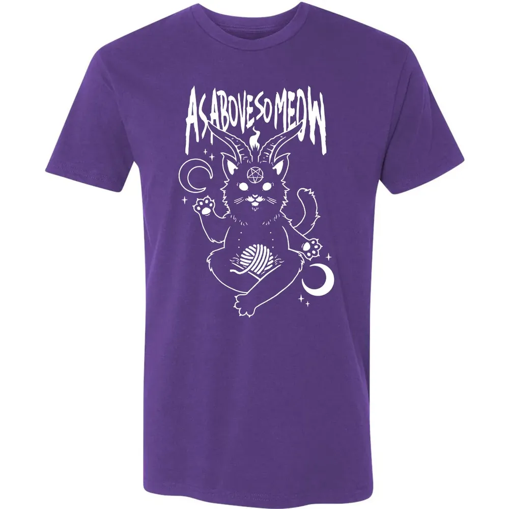 As Above So Meow Premium Unisex T-shirt - 7