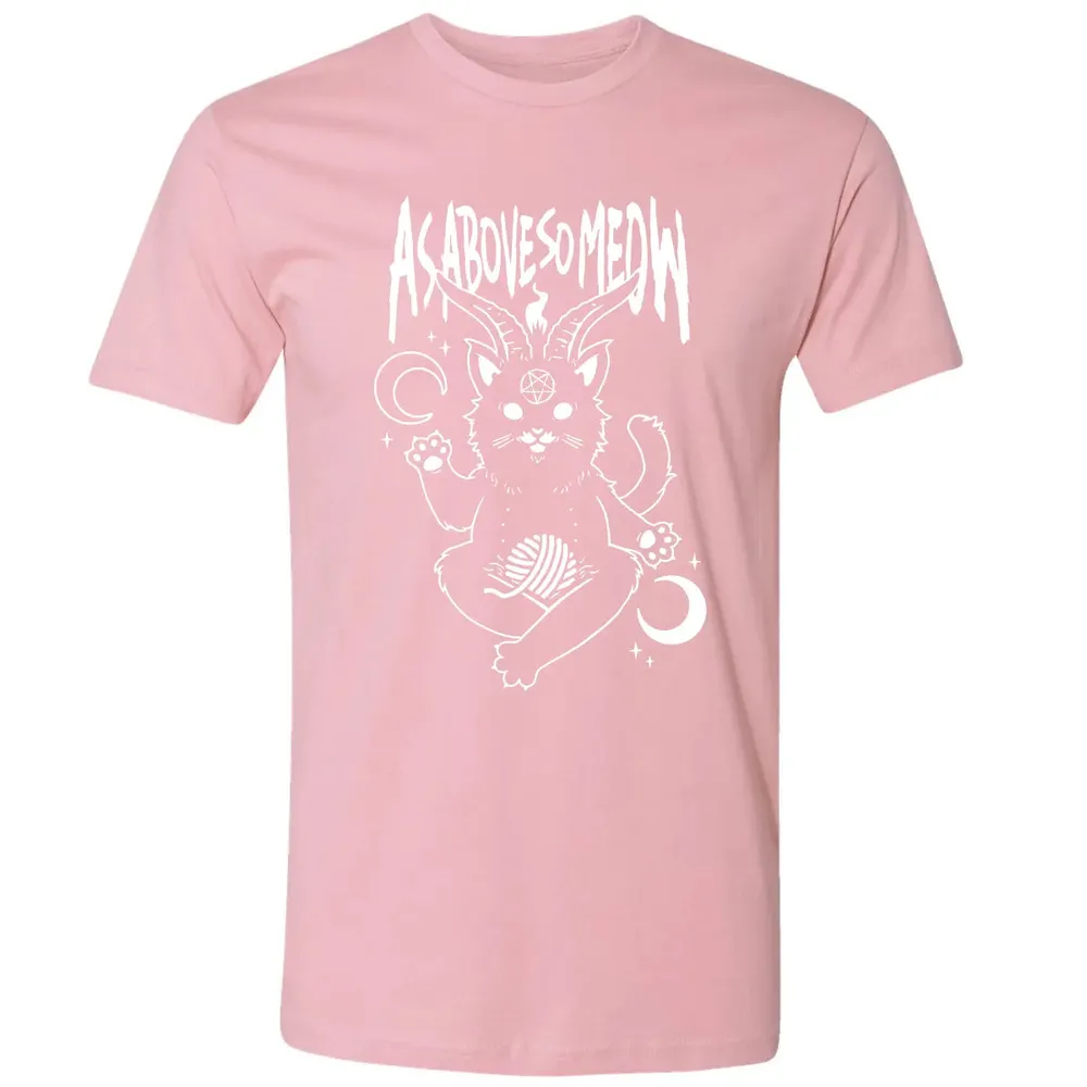 As Above So Meow Premium Unisex T-shirt - 3