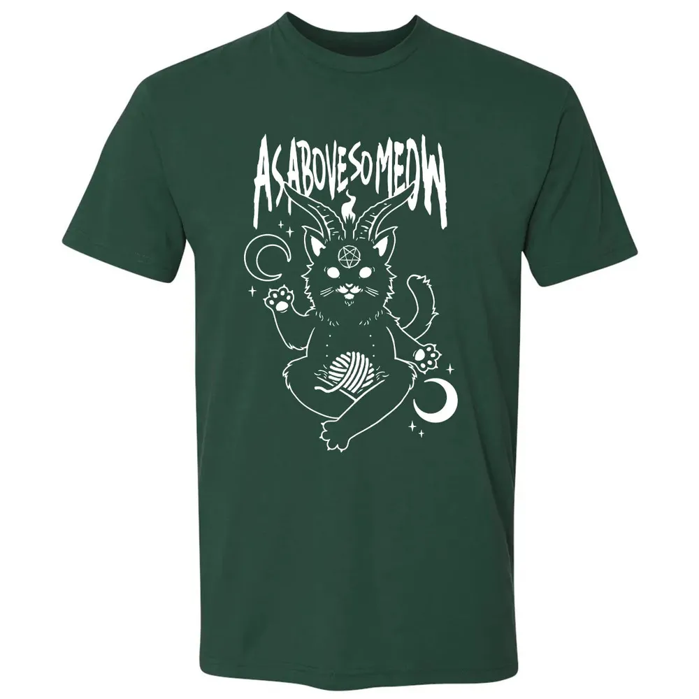 As Above So Meow Premium Unisex T-shirt - 12