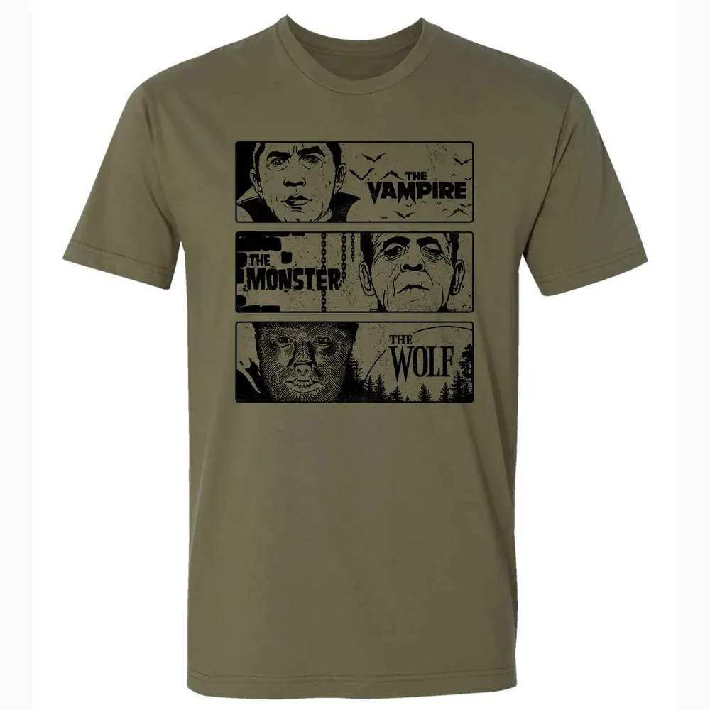 Vampire. Monster. Wolf Premium Unisex T-shirt - 5
