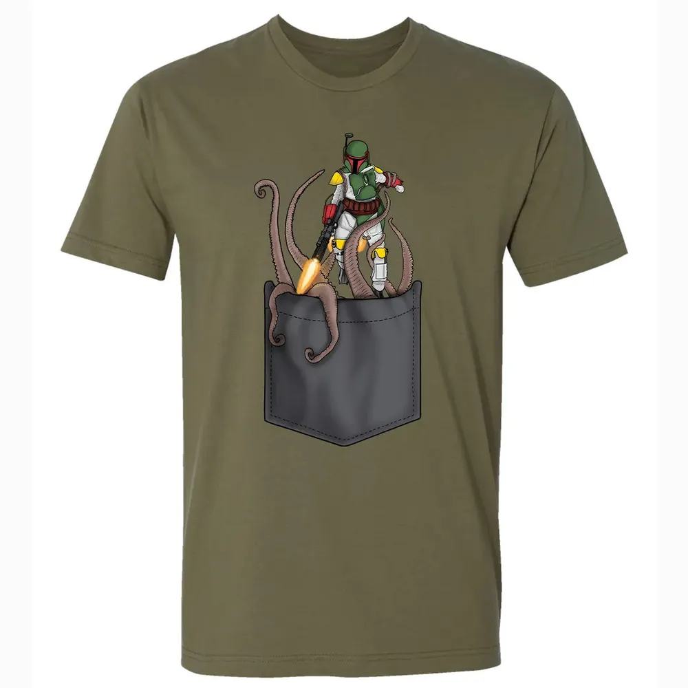 Bounty Hunter Escape Pocket Premium Unisex T-shirt - 5