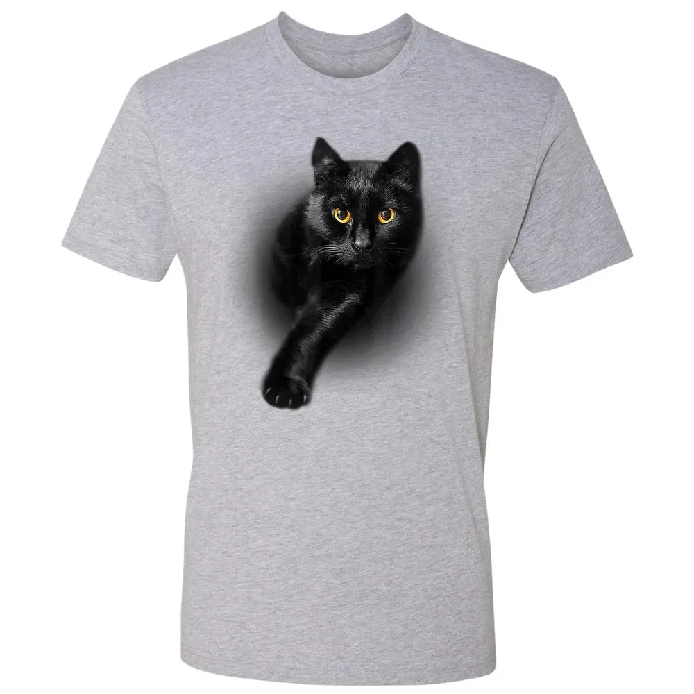 Black Cat Yellow Eyes  Cats   Gifts Premium Unisex T-shirt - 9