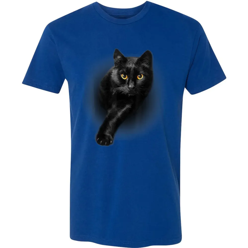Black Cat Yellow Eyes  Cats   Gifts Premium Unisex T-shirt - 10