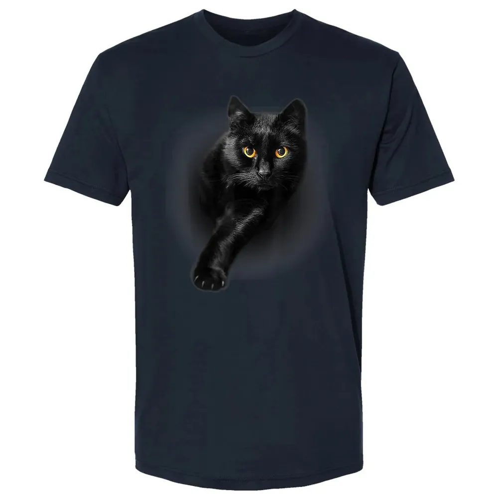 Black Cat Yellow Eyes  Cats   Gifts Premium Unisex T-shirt - 13
