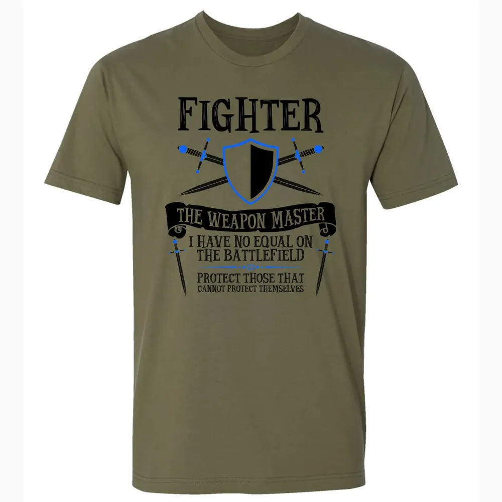 FIGHTER, THE WEAPON MASTER (White) Premium Unisex T-shirt - 5