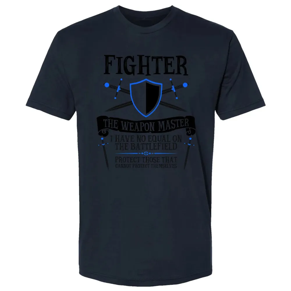 FIGHTER, THE WEAPON MASTER (White) Premium Unisex T-shirt - 13