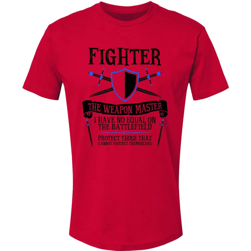 FIGHTER, THE WEAPON MASTER (White) Premium Unisex T-shirt - 6